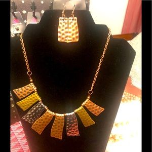 Very beautiful Copper Necklace with earrings